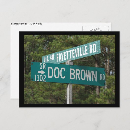Doc Brown Rd Postkarte (Vorne/Hinten)