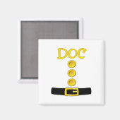 Doc Dwarf Halloween Kostümfarbenmatching Doc Dwa Magnet (Vorderseite/Rückseite)