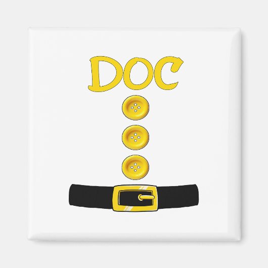 Doc Dwarf Halloween Kostümfarbenmatching Doc Dwa Magnet (Vorne)