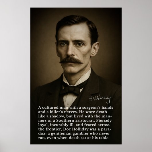 Doc Holliday - Gentleman, Gambler, Gunfighter Poster (Vorne)