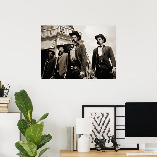 Doc Holliday und der Earps-Grabstein Poster (Heimbüro)