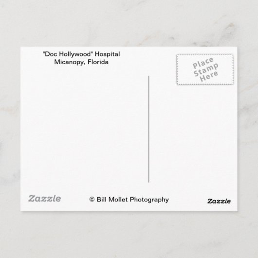 "Doc Hollywood" Krankenhausort Postkarte (Rückseite)
