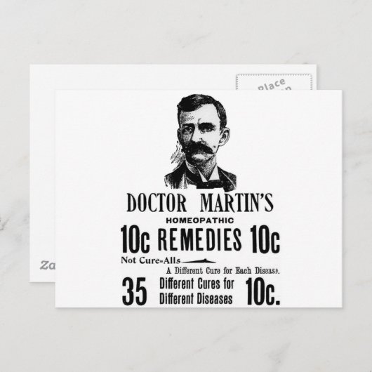 Doc Martins Postkarte (Vorne/Hinten)