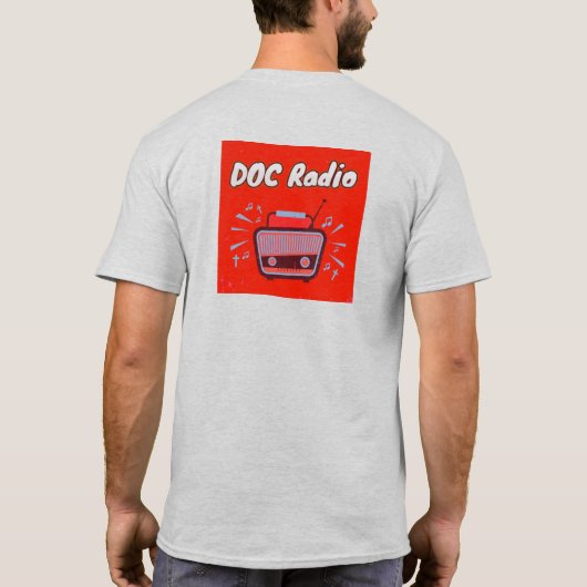 DOC Radio - T - Shirt (Asche) (Rückseite)