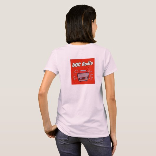 DOC Radio - T - Shirt (pink) (Schwarz voll)