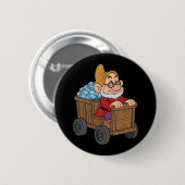 Doc Schneewittchen Bergbauwagen Diamantkunst Button (Vorne & Hinten)