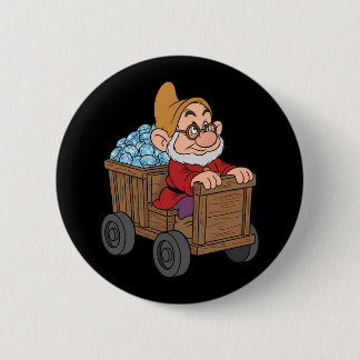 Doc Snow White Mining Cart Diamond Art Button