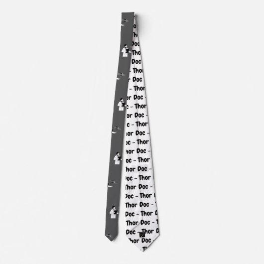 DOC - THOR GRAY NECK TIE KRAWATTE (Rückseite)