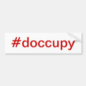 #doccupy Autoaufkleber (Vorne)