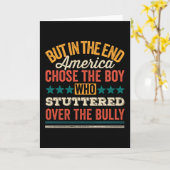 Doch letztlich wählte Amerika den Jungen, der die Karte (Gelbe Blume)