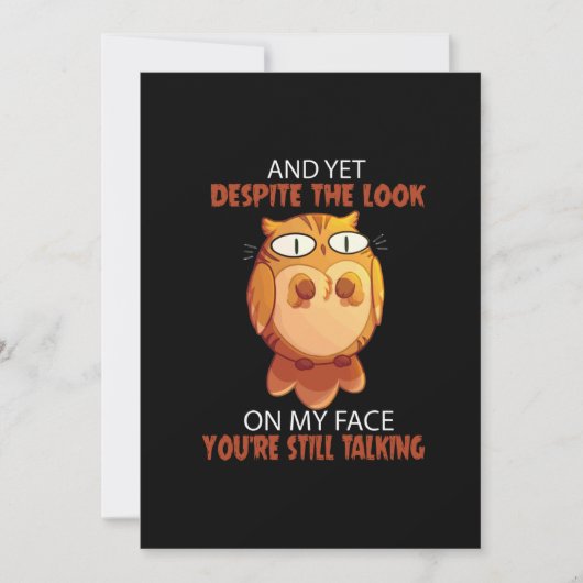 Doch trotz des Blickes auf mein Gesicht reden Sie  (Vorderseite)