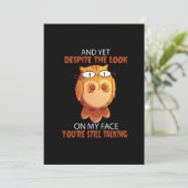 Doch trotz des Blickes auf mein Gesicht reden Sie  (Stehend Vorderseite)