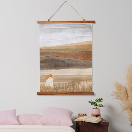 Docile Wandteppich Mit Holzrahmen (Schlafzimmer)