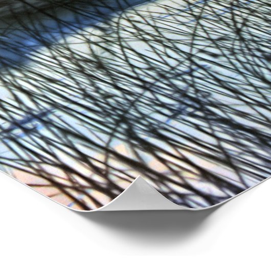 Dock and Rowboat Sunset Poster (Ecke)