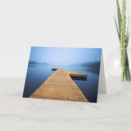 Dock auf dem See Karte (Vorderseite)