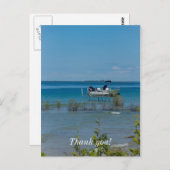 Dock bei Mackinac Postkarte (Vorne/Hinten)