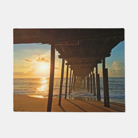 Dock bei Sunrise Fußmatte (Vorderseite)