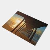 Dock bei Sunrise Fußmatte (Schrägansicht)