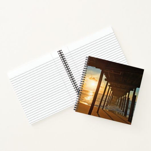 Dock bei Sunrise Notizblock (Innenseite)