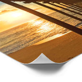 Dock bei Sunrise Poster (Ecke)