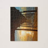 Dock bei Sunrise Puzzle (Vertikal)