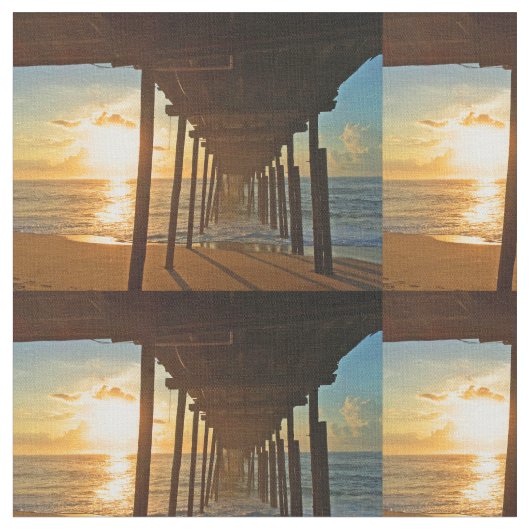 Dock bei Sunrise Stoff (Nahaufnahme)