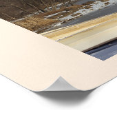 Dock by Frozen Creek Poster (Ecke)
