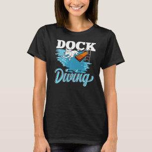 Dock Diving Dog Jumping in Water Dog Liebe Premium T-Shirt