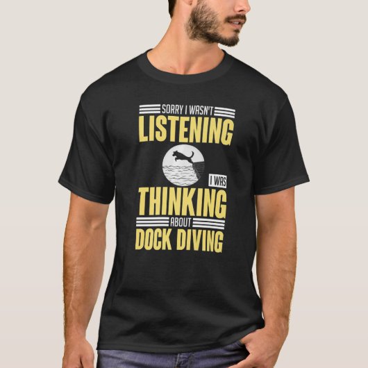 Dock Diving Dog Jumping Pool Board Training Lake T-Shirt (Vorderseite)
