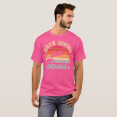 Dock Diving Squad Dog Dock Jumping Dog Tauchen T-Shirt (Vorne ganz)