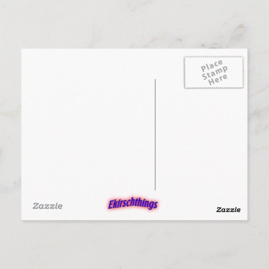 Dock entlang der Indian River Bay Postkarte (Rückseite)