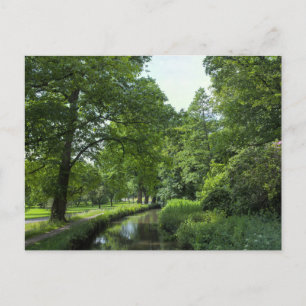 Dock Feeder Canal, Bute Park, Cardiff, Wales. Postkarte