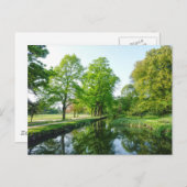 Dock Feeder Canal, Bute Park, Cardiff, Wales. Postkarte (Vorne/Hinten)