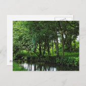 Dock Feeder Canal, Bute Park, Cardiff, Wales. Postkarte (Vorne/Hinten)