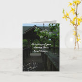 Dock Foto Sympathy Card Karte (Gelbe Blume)