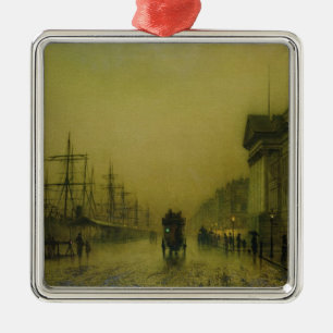 Dock-Gewohnheiten H Johns Atkinson Grimshaw Silbernes Ornament
