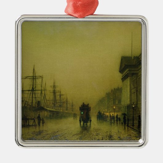 Dock-Gewohnheiten H Johns Atkinson Grimshaw | Silbernes Ornament (Vorne)