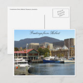 Dock-Hobart Postkarte (Vorne/Hinten)