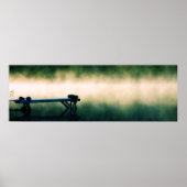Dock in Mist Panorama Poster (Vorne)