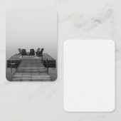 Dock in Nebel Mitteilungskarte (Vorne/Hinten)
