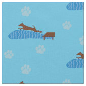 Dock Jumping Dog Stoff (Nahaufnahme)