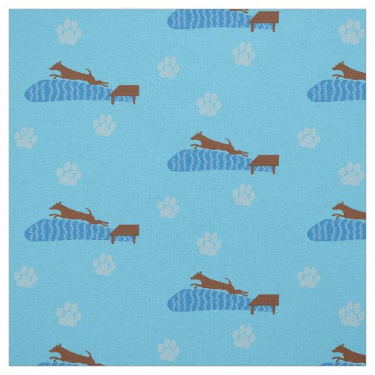 Dock Jumping Dog Stoff (Muster)