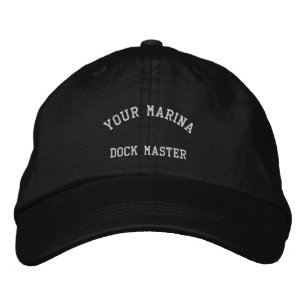Dock Master Marina bestickte Cap Black Baseballkappe