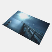 Dock on Bay Abend Floor Mat Fußmatte (Schrägansicht)