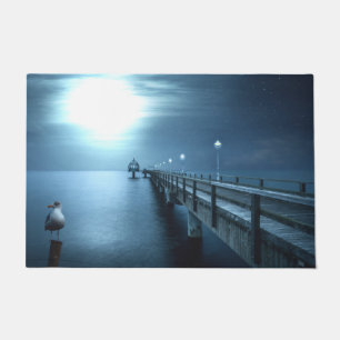 Dock on Bay Abend Floor Mat Fußmatte