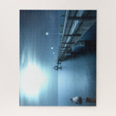 Dock on Bay Abend Puzzle (Vertikal)