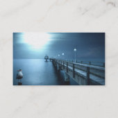Dock on Bay Abend Visitenkarte (Rückseite)
