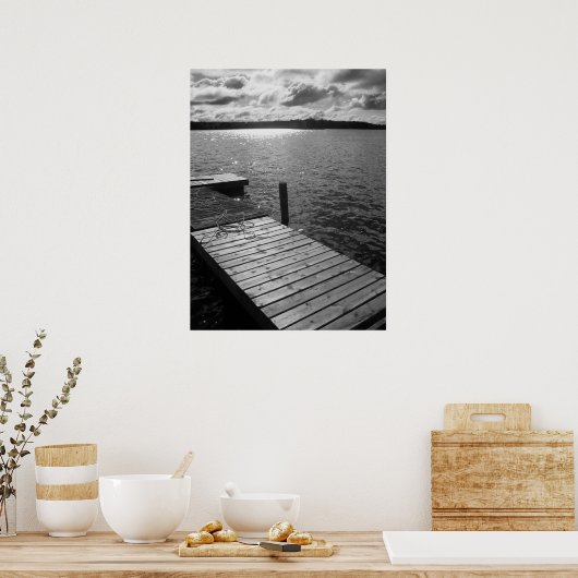 Dock on Lake Poster (Küche)