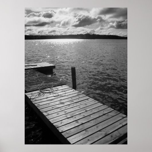 Dock on Lake Poster (Vorne)