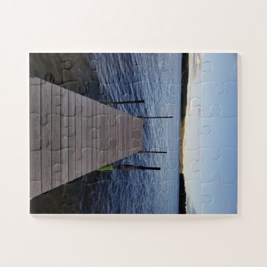 Dock on Long Lake Maine Puzzle (Horizontal)